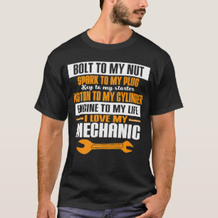 Camiseta Tornillo de trabajo de garaje de reparación automá