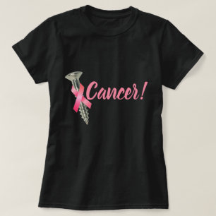 Camiseta Tornillo rosado con cáncer de mama