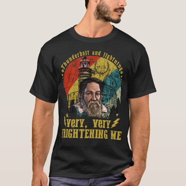 Camiseta Tornillo y rayo Galileo retro muy (Anverso)