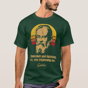 Camiseta Tornillo y relámpago Meme de Astronomía Galileo