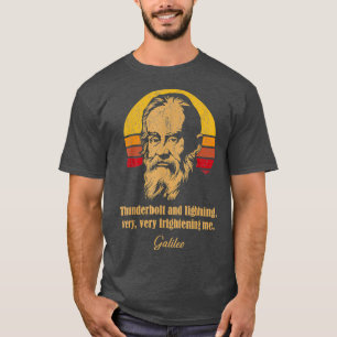 Camiseta Tornillo y relámpago Meme de Astronomía Galileo