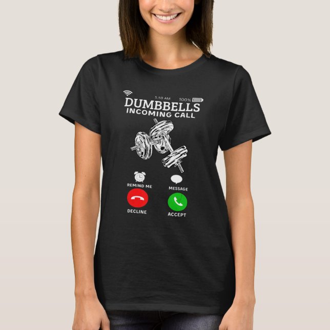 Camiseta Tornillos De Dumbar Llamada Para El Gimnasio Y El  (Anverso)