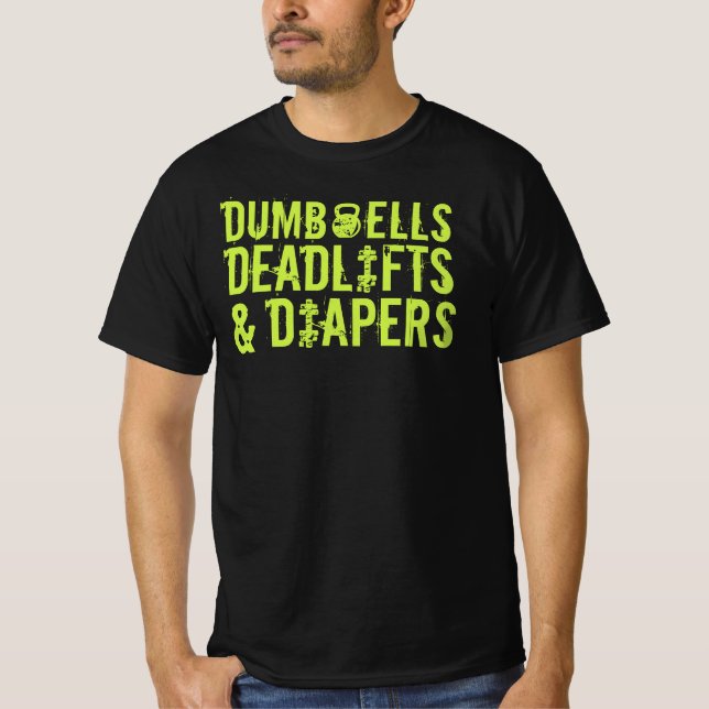 Camiseta TORNILLOS, levantamientos mortales y pañales (Anverso)