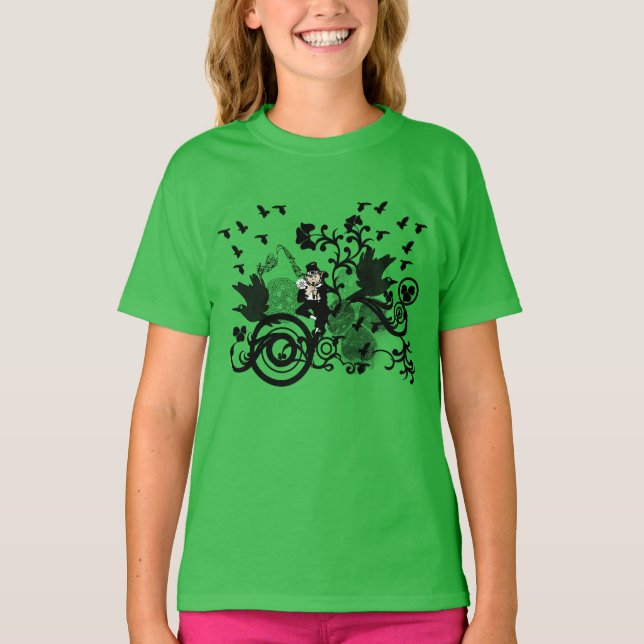 Camiseta Tornillos y Leprechauns de Irlanda Negra (Anverso)