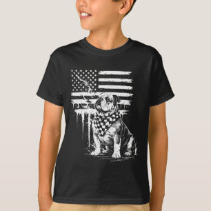 Camiseta Toro americano patriótico bandera americana 4 de j