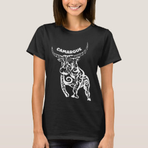 Camiseta Toro Camargue Blanco Abstracto