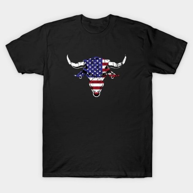 Camiseta Toro de bandera estadounidense (Subido por el creador)