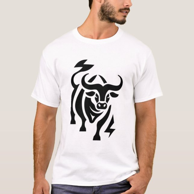 Camiseta Toro de carga - Potencia y determinación (Anverso)