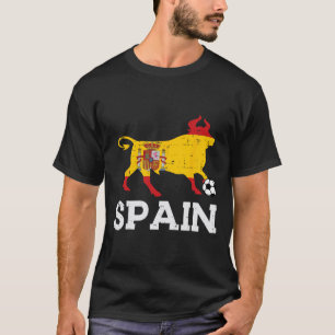 Camiseta Toro de España Fútbol Español Ll Hombres Mujeres N