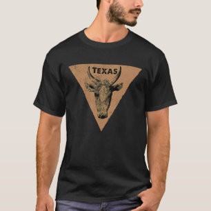 Camiseta Toro de ganado Longhorn vintage de Texas para homb