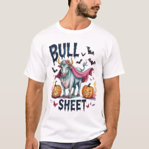 Camiseta Toro de Halloween, Vaca Fantasma Divertida
