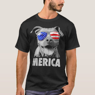 Camiseta Toro De Pit 4 De Julio Merica Hombres Bandera Esta