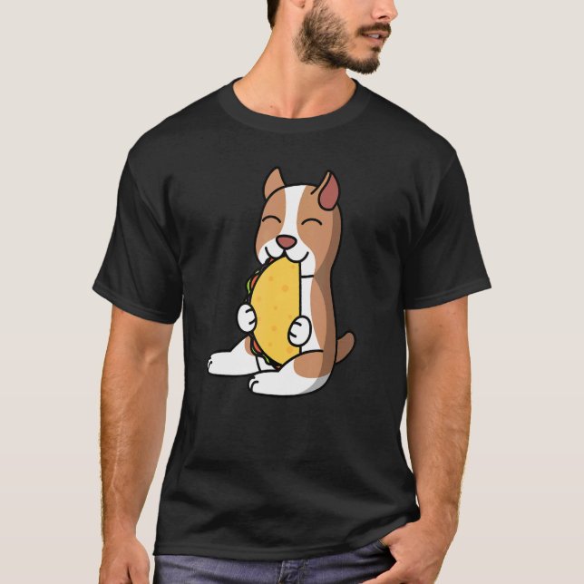 Camiseta Toro De Pit Comiendo Un Taco Perro (Anverso)