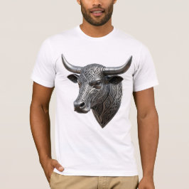 Camiseta Toro de plata celta cabeza vikinga celta