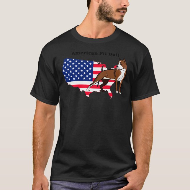 Camiseta Toro de pozo americano. (Anverso)