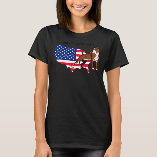 Camiseta Toro de pozo americano. (Anverso)