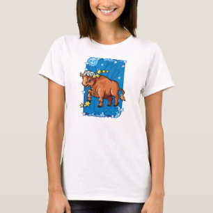 Camiseta Toro de Taurus en el cielo nocturno