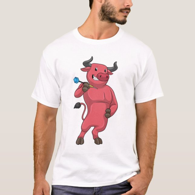 Camiseta Toro en Dardos con Dardo (Anverso)