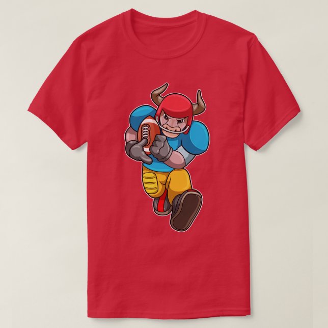 Camiseta Toro en deportes con casco (Diseño del anverso)
