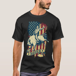 Camiseta Toro en Rodeo Vintage Dolor en USA Bull Ride