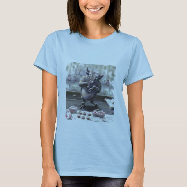 Camiseta toro en una tienda de China (Anverso)