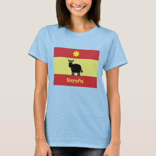 Camiseta Toro español, sol y bandera