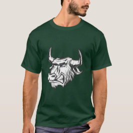 Camiseta Toro estilo vintage de perfil lateral