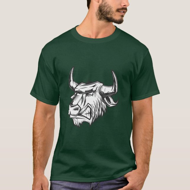 Camiseta Toro estilo vintage de perfil lateral (Anverso)