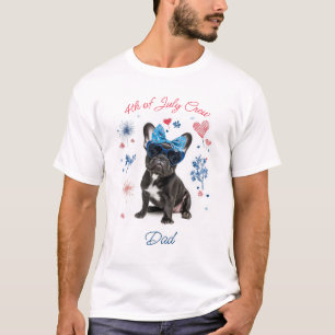Camiseta Toro francés patriótico 4 de julio de partidos fam
