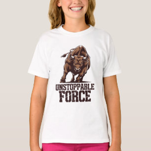 Camiseta Toro imparable: Poder crudo en movimiento