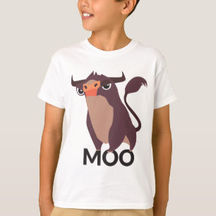 Camiseta Toro lindo regalo granjero vaca de dibujos animado