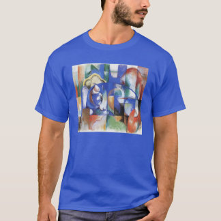 Camiseta Toro Mentiroso de Franz Marc, Arte Cubista Antiguo