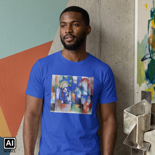 Camiseta Toro Mentiroso de Franz Marc, Arte Cubista Antiguo