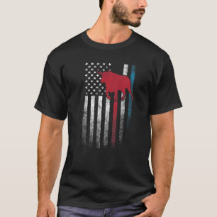 Camiseta Toro Vaca Rodeo  4 De Julio Bandera Americana Usa 