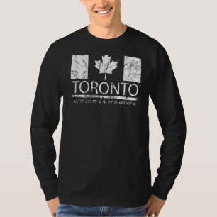 Camiseta Toronto Ontario Bandera Canadiense Viaja a Toronto
