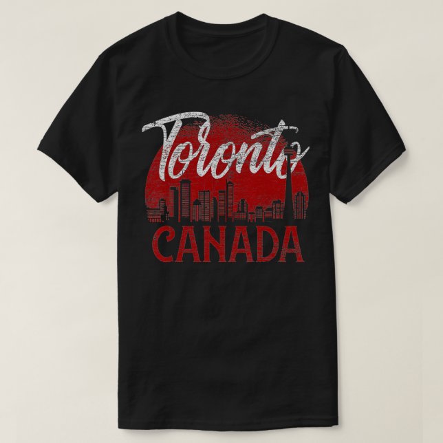 Camiseta Toronto Skyline Canadá  (Diseño del anverso)