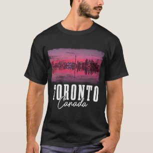 Camiseta Toronto Skyline Ontario Canadá Maple Leaf Canadá