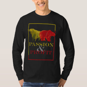 Camiseta Toros y osos pasión y beneficio mercado de valor