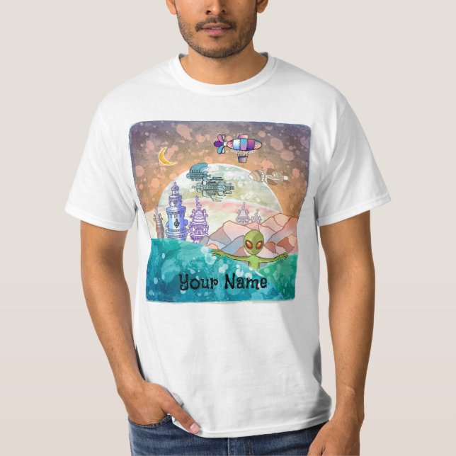 Camiseta Torre alienígena Ciudad (Anverso)