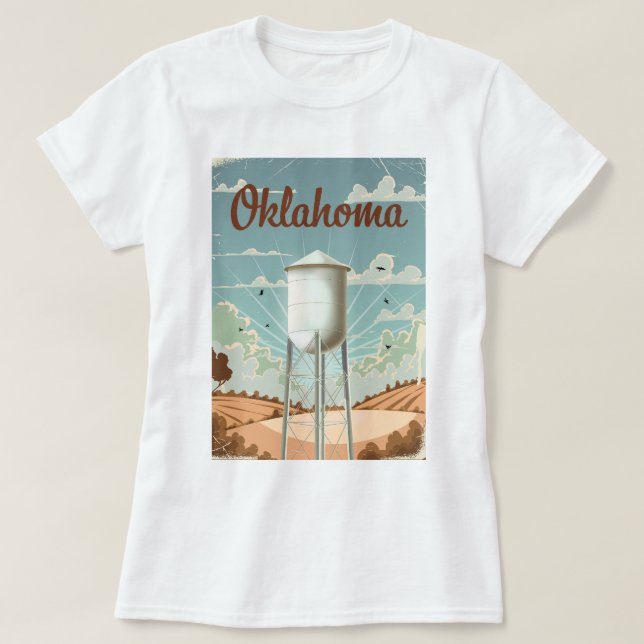 Camiseta Torre de Agua de Oklahoma (Diseño del anverso)