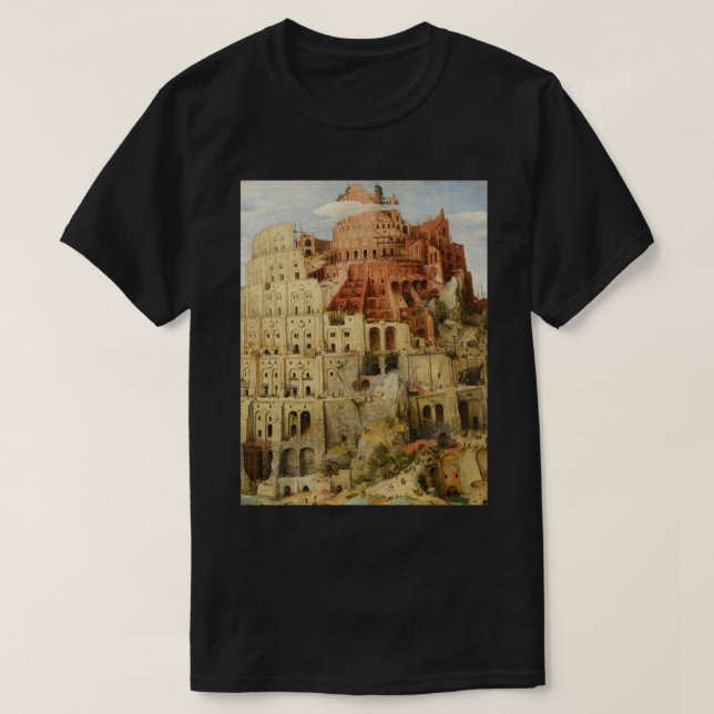 Camiseta Torre de Babel de Pieter Bruegel (Diseño del anverso)