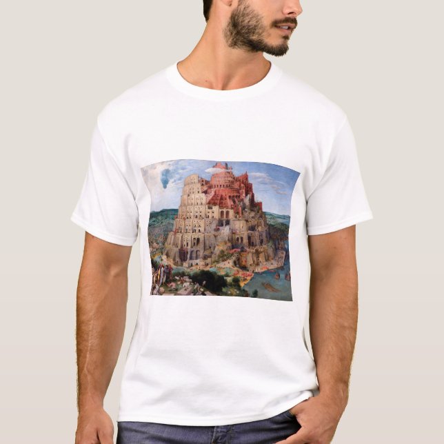 Camiseta Torre de Babel, Pieter Bruegel el mayor, 1563 (Anverso)
