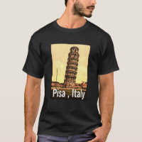 torre de inclinación vintage de Pisa - Italia