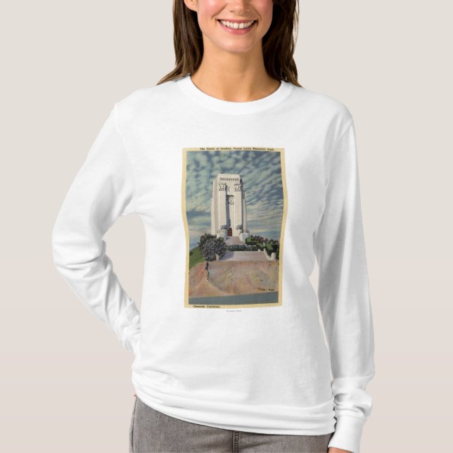 Camiseta Torre de legiones, parque memorial Forest Lawn (Anverso)