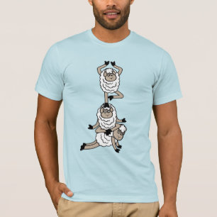 Camiseta Torre de ovejas cansadas aburridas exhaustas Yoga
