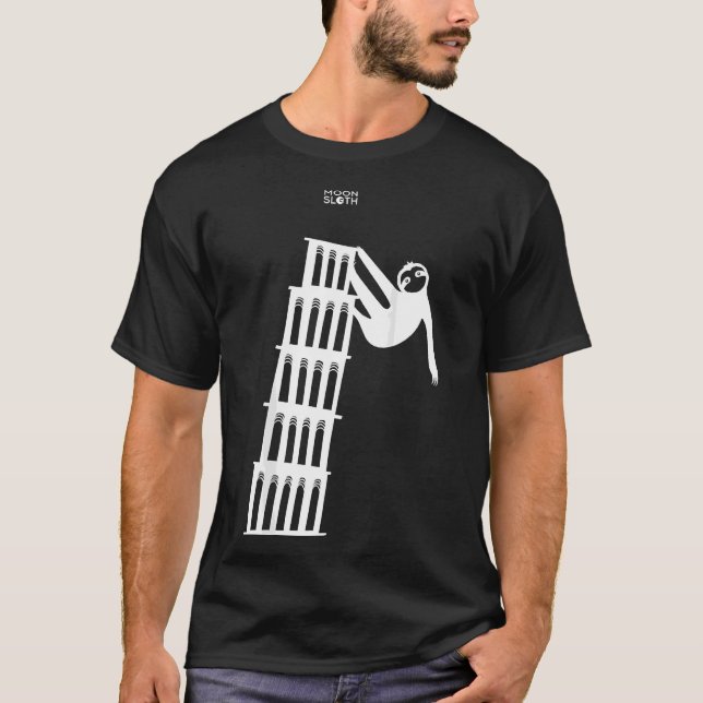 Camiseta Torre De Pisa Sloth Bouldering Rock (Anverso)