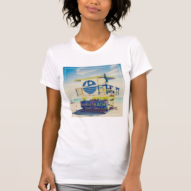 Camiseta Torre de Salvavidas| South Beach, Miami, Fl (Anverso)