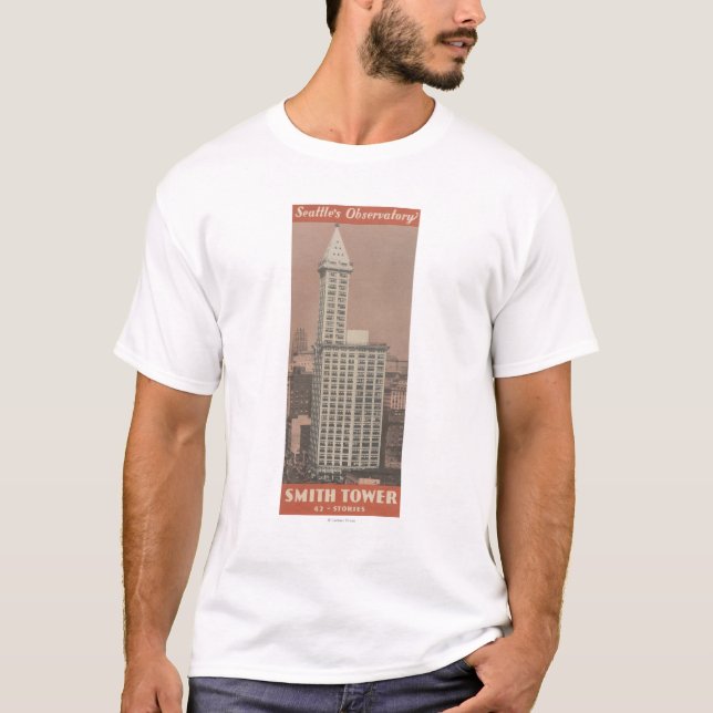 Camiseta Torre de Smith, el observatorio de Seattle (Anverso)