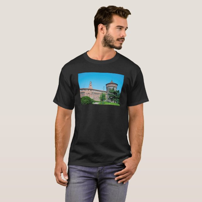 Camiseta Torre del Castillo de Sforza italy milan (Anverso completo)