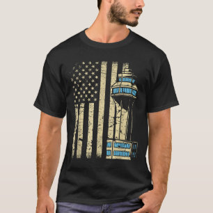 Camiseta Torre del controlador de tráfico aéreo - Espacio a